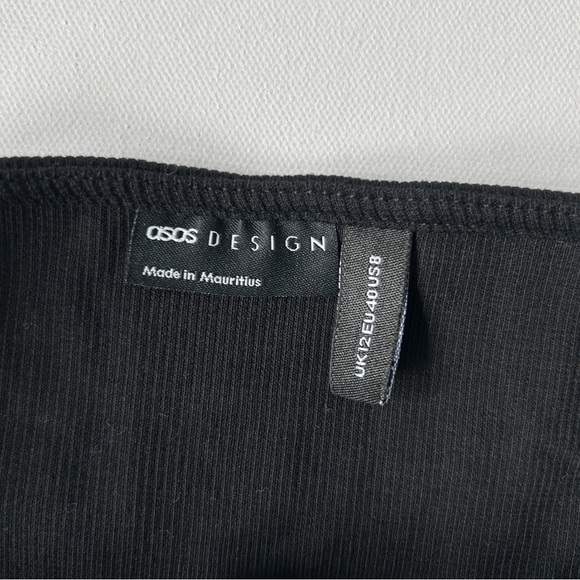 ASOS DESIGN Women’s Black Halter Neck Bodycon Mini Dress Size 8 - Picture 4 of 7